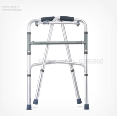 Picture of Patient Walker Price in Bangladesh | Folding Walker with Front Wheels - Techno Health Multicolor