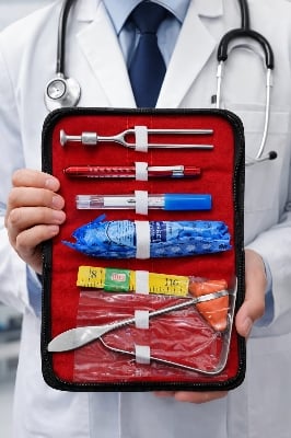 Picture of Professional Neurological Reflex Hammer Diagnostic Kit Multicolor