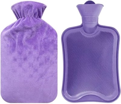 Picture of Multicolor Hot Water Bag With Cover - 2 Liter - Stay Warm And Cozy With Multicolor Hot Water Bag & Cover Set Multicolor