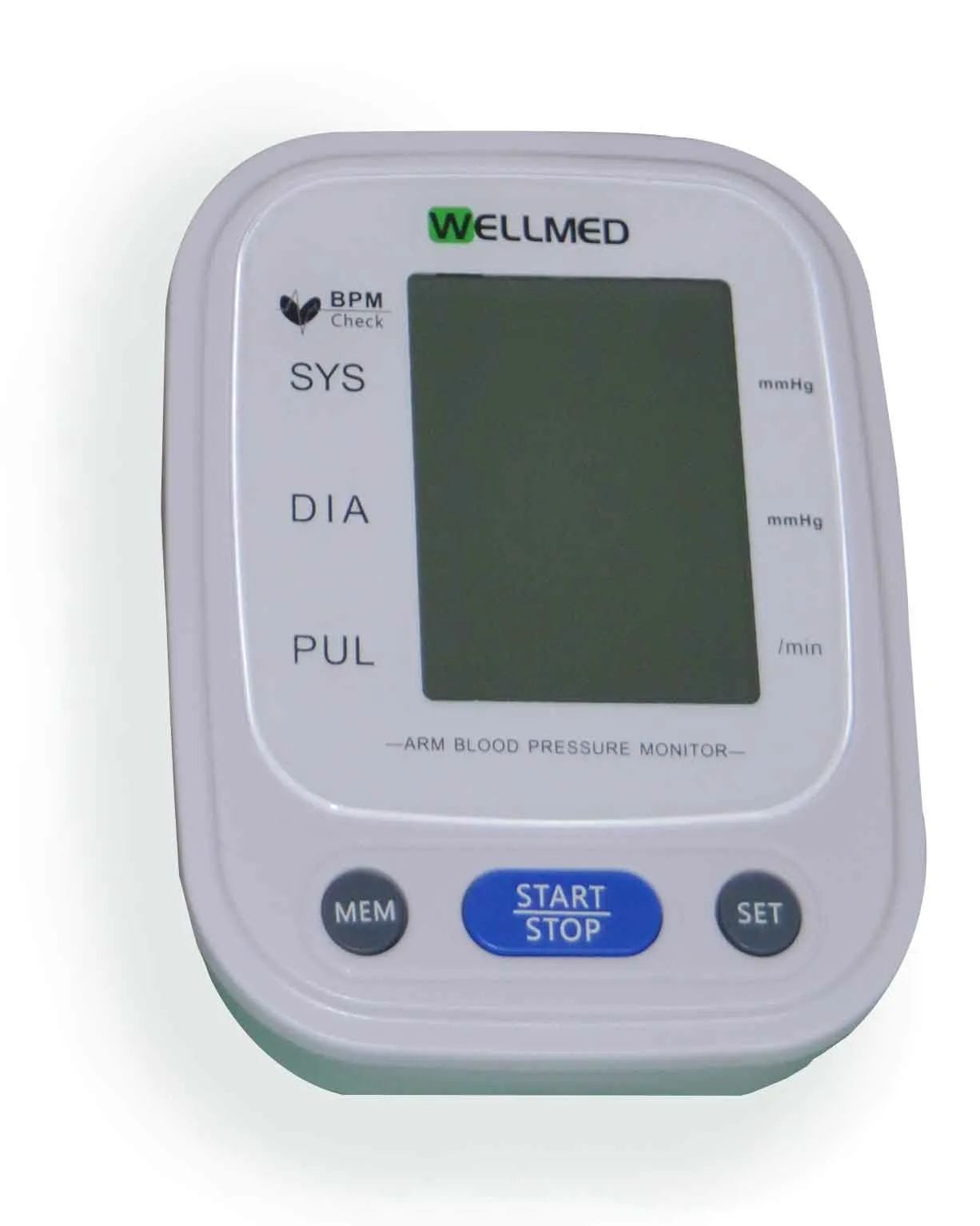 Picture of Wellmed Arm Digital Blood Pressure Monitor BP Machine Multicolor