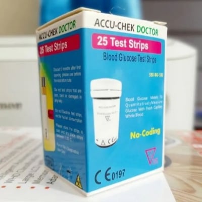 Picture of Accu Chek Doctor 25pc Test Strips for Glucose Meter Multicolor