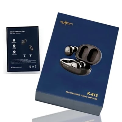 Picture of Axon K 812 Rechargeable/ITE Hearing Aid Machine ITE Hearing Multicolor