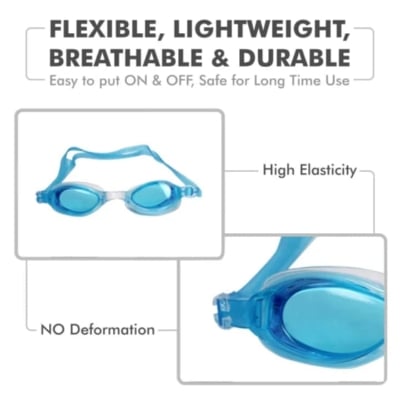 Picture of Antifog Swimming Glass googles with Ear Plug Multicolor