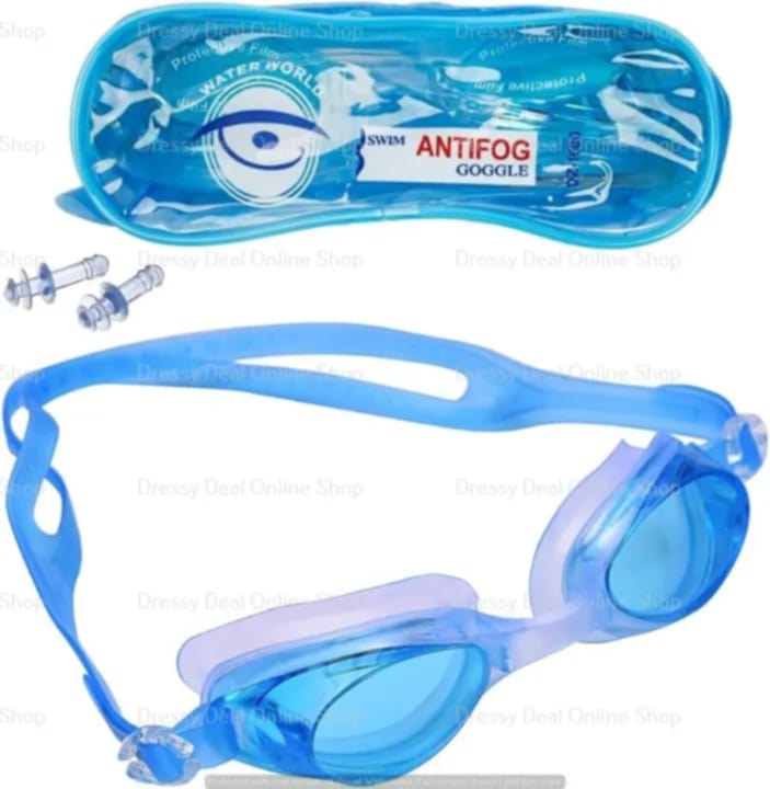 Picture of Antifog Swimming Glass googles with Ear Plug Multicolor