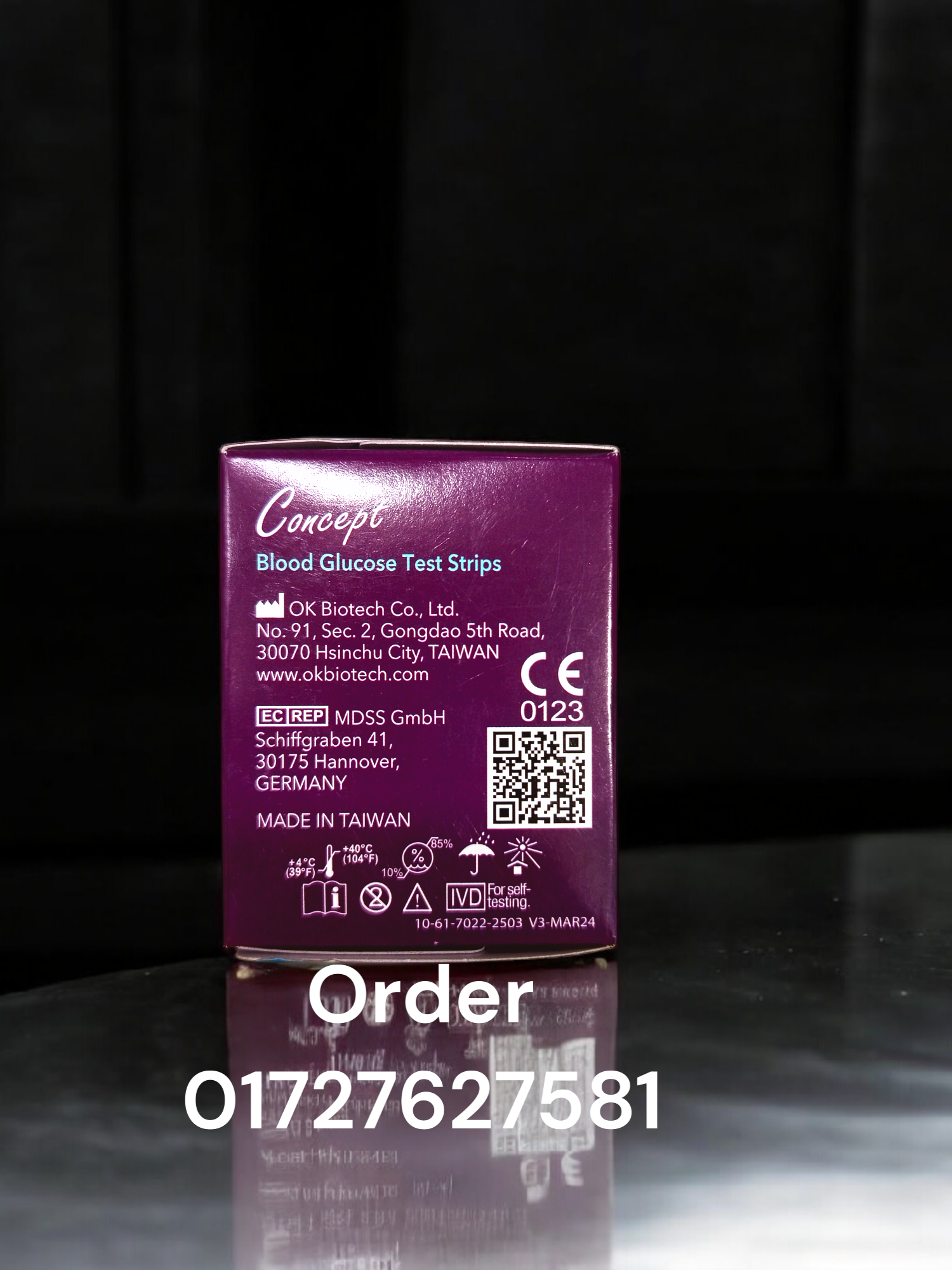Picture of Concept Blood glucose Test Strip 25 PCS Multicolor
