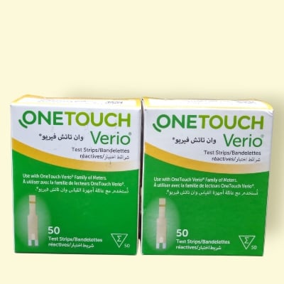 Picture of OneTouch Verio® Test Strips (50 Strips) – Premium Blood Glucose Testing Multicolor
