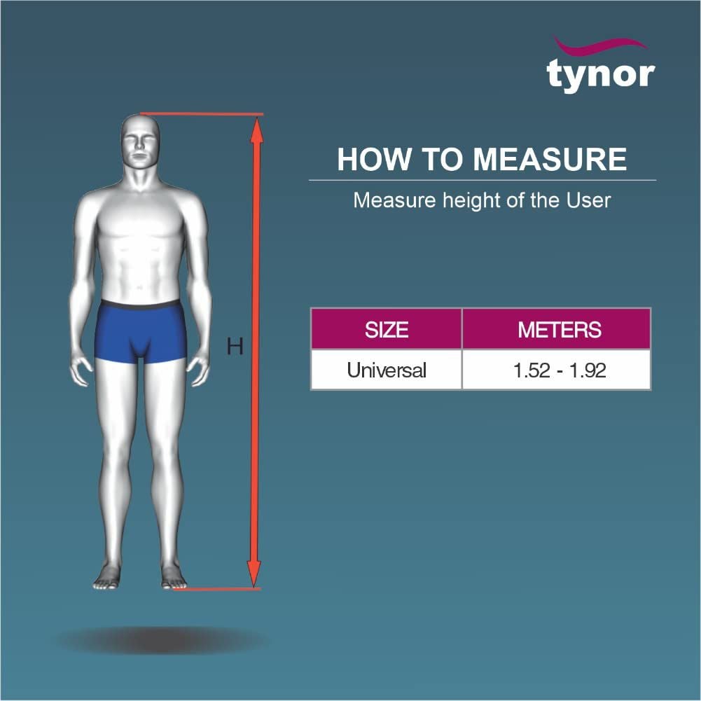 Picture of Elbow Crutch Tynor Modern and anatomically design of elbow piece provides perfect support while walking,Customized sizing of elbow and leg piece improves weight bearing & user confidence,Soft handle improves cushioning and reduces hand fatigue. Multicolor