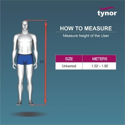 Picture of Elbow Crutch Tynor Modern and anatomically design of elbow piece provides perfect support while walking,Customized sizing of elbow and leg piece improves weight bearing & user confidence,Soft handle improves cushioning and reduces hand fatigue. Multicolor