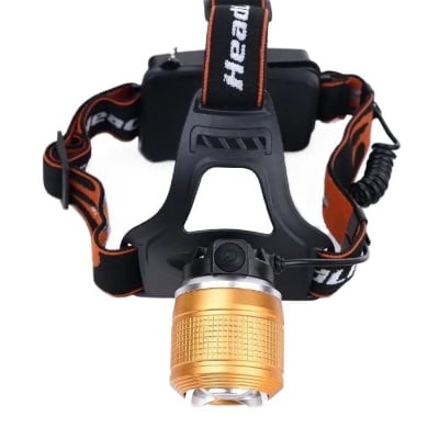 Picture of LED Rechargeable Dual Light Zoom Headlamp: Precision & Power Multicolor