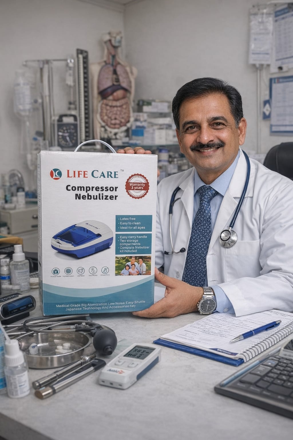 Picture of Life Care Compressor Nebulizer Multicolor