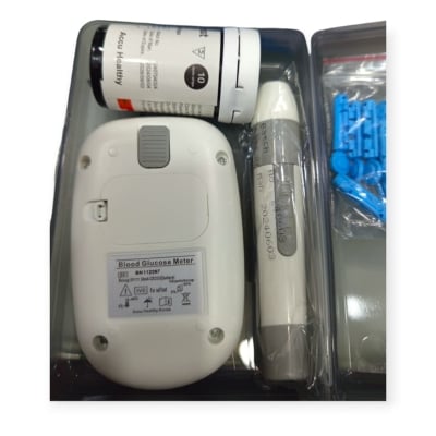Picture of Accu-Test Elite Blood Glucose Monitor (Korean) with 10 Strips and 10 Needles Multicolor