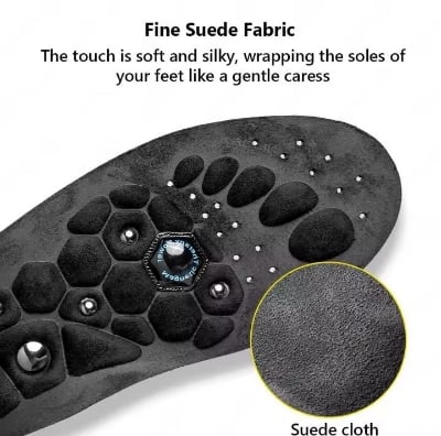 Picture of Magnetic Massage Insoles Acupressure Inserts Arch Support Orthopedic Acupressures Shoes Pads Relieve Tired for Men Women Unisex 