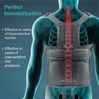 Picture of Tynor Taylor’s Brace – Premium Posture & Spine Support Long & Short Grey