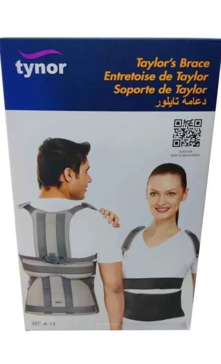 Picture of Tynor Taylor’s Brace – Premium Posture & Spine Support Long & Short Grey