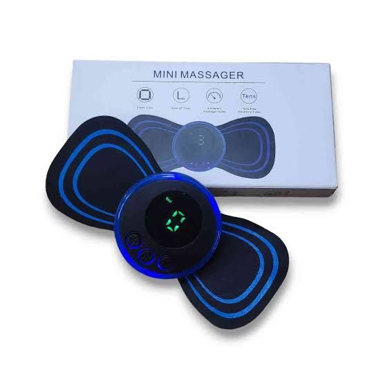 Picture of Tens Units EMS Mini Massager with 1 Pad ,Muscle Stimulator Full Body Relax Machine Rechargeable Device for Legs Back Neck Pain Relief Therapy For Unisex Multicolor