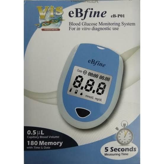 Picture of eBfine Blood Glucose Monitoring System: Precision Testing Made Simple Multicolor
