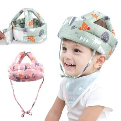 Picture of Baby Head Protector - Baby Helmet for Crawling Walking Running - No Bumps and Soft Cushion - Adjustable Protective Cap Infant Baby Safety Multicolor