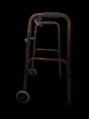 Picture of Patient Walker Price in Bangladesh | Folding Walker with Front Wheels - Techno Health Multicolor