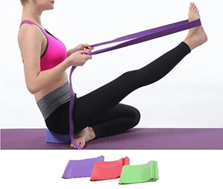 Picture of Yoga Practice Body Fitness Elastic Band For Training Exercises etc Multicolor
