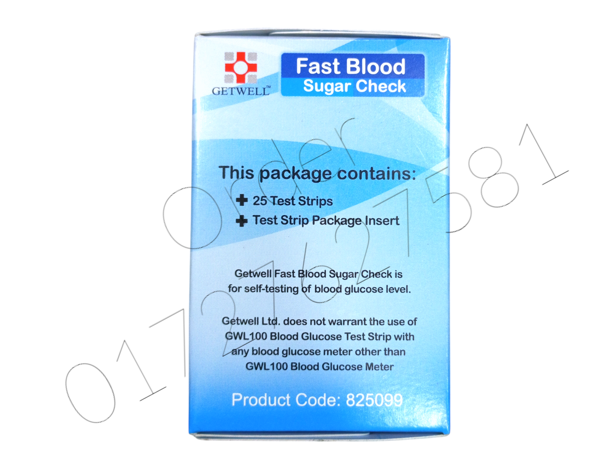 Picture of Test Strip for Getwell Blood Glucose Monitor- 25 Pcs Multicolor