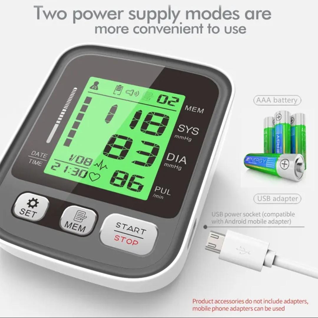 Picture of Fully Automatic Arm-type Digital Blood Pressure Monitor with option for micro USB port 