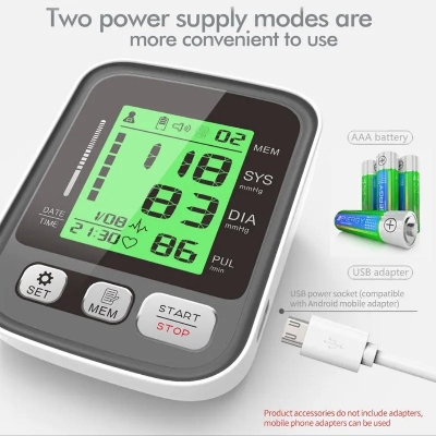 Picture of Fully Automatic Arm-type Digital Blood Pressure Monitor with option for micro USB port 