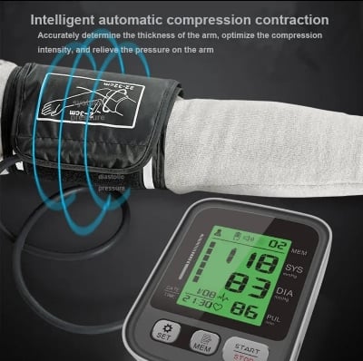 Picture of Fully Automatic Arm-type Digital Blood Pressure Monitor with option for micro USB port 