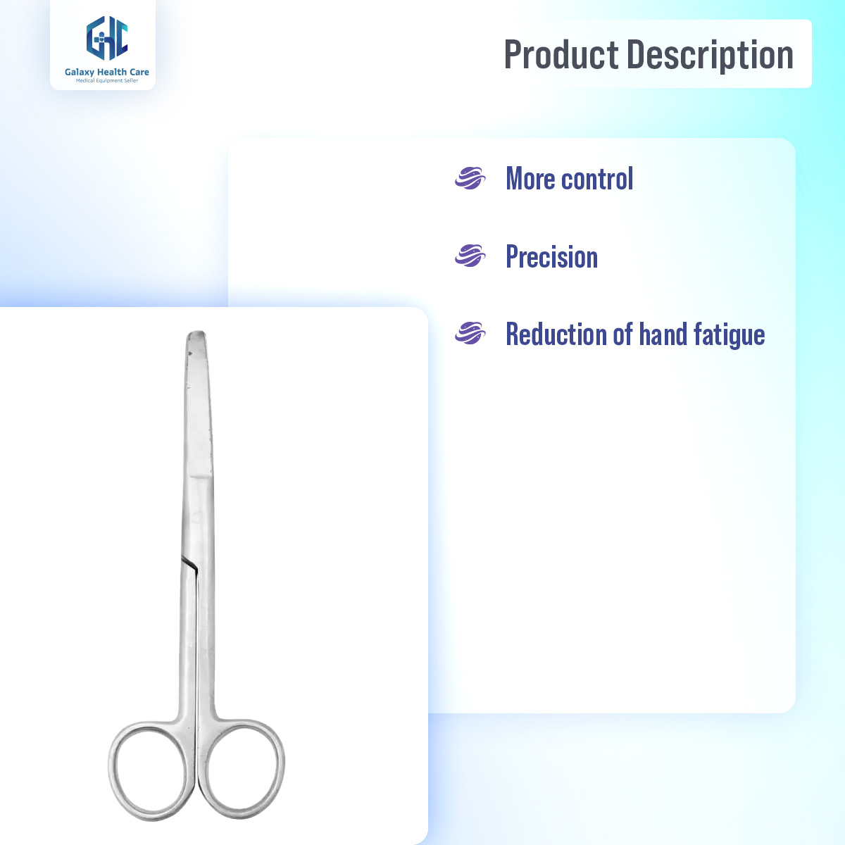 Picture of Blunt Dressing Scissor ⎜Surgical Dressing Scissor (Pack of 1) Beige