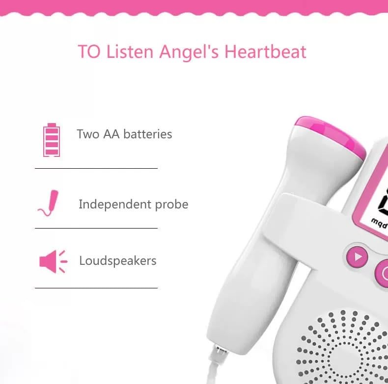 Picture of Portable fetal doppler for pregnant woman, heart rate monitor Multicolor