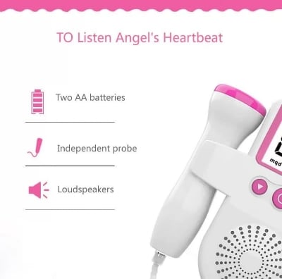 Picture of Portable fetal doppler for pregnant woman, heart rate monitor Multicolor