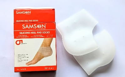 Picture of Silicon Heel Pad Socks Multicolor