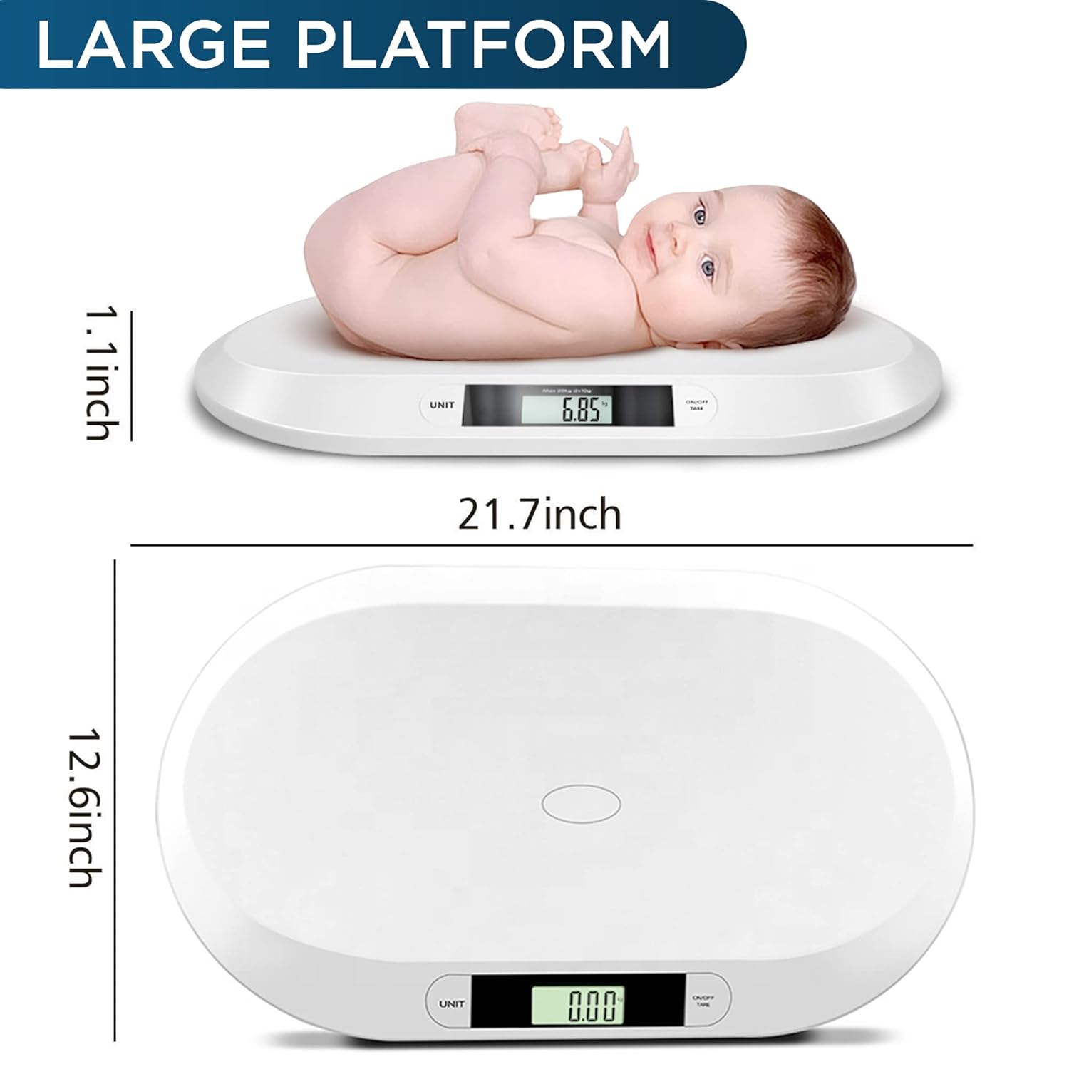 Picture of Digital Baby Weighing Scale for Infant Toddler With Weight Upto 20kg Multicolor