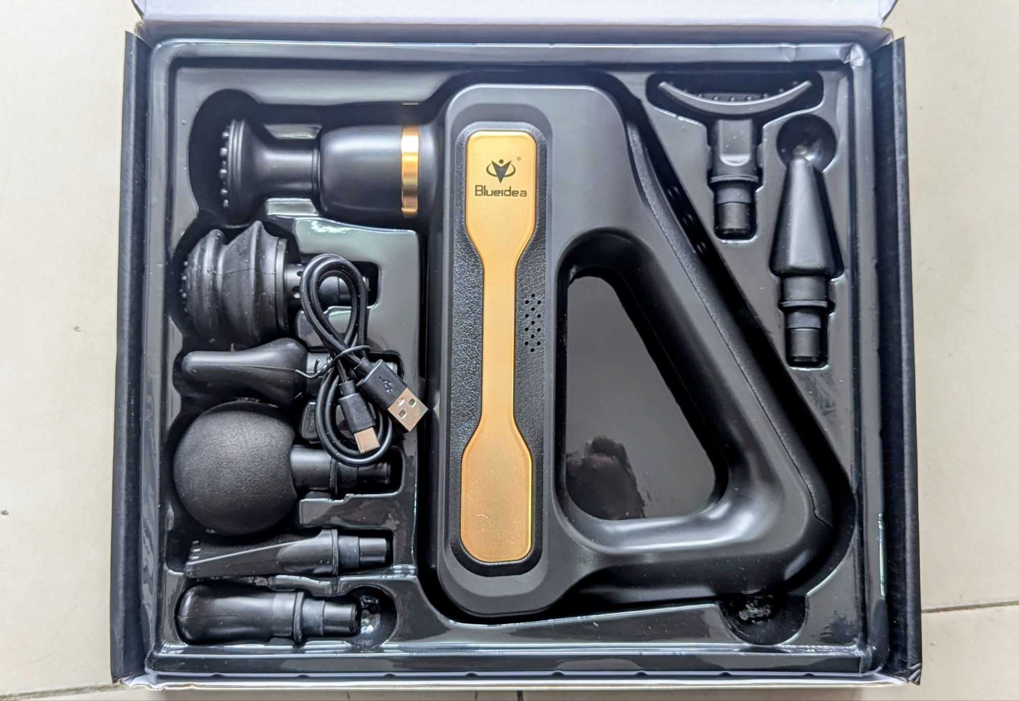 Picture of LCD display Fascial Gun Multicolor