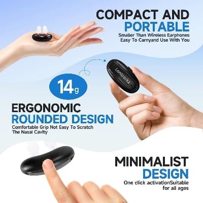 Picture of Respi Relief Red Light Nasal Therapy, Portable Respiratory Red Light, Infrared Rhinitis Device, Intelligent Infrared Nose Recovery Device for Allergic Chronic Rhinitis. Multicolor