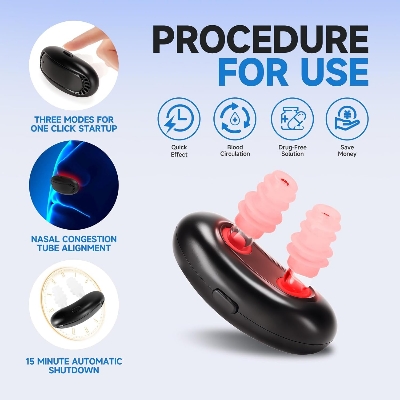 Picture of Respi Relief Red Light Nasal Therapy, Portable Respiratory Red Light, Infrared Rhinitis Device, Intelligent Infrared Nose Recovery Device for Allergic Chronic Rhinitis. Multicolor