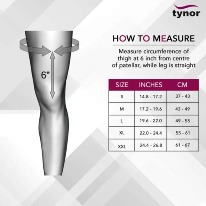 Picture of Tynor Knee Wrap Hinged (Neo) J-15 Compression, Support, Pain Relief Multicolor
