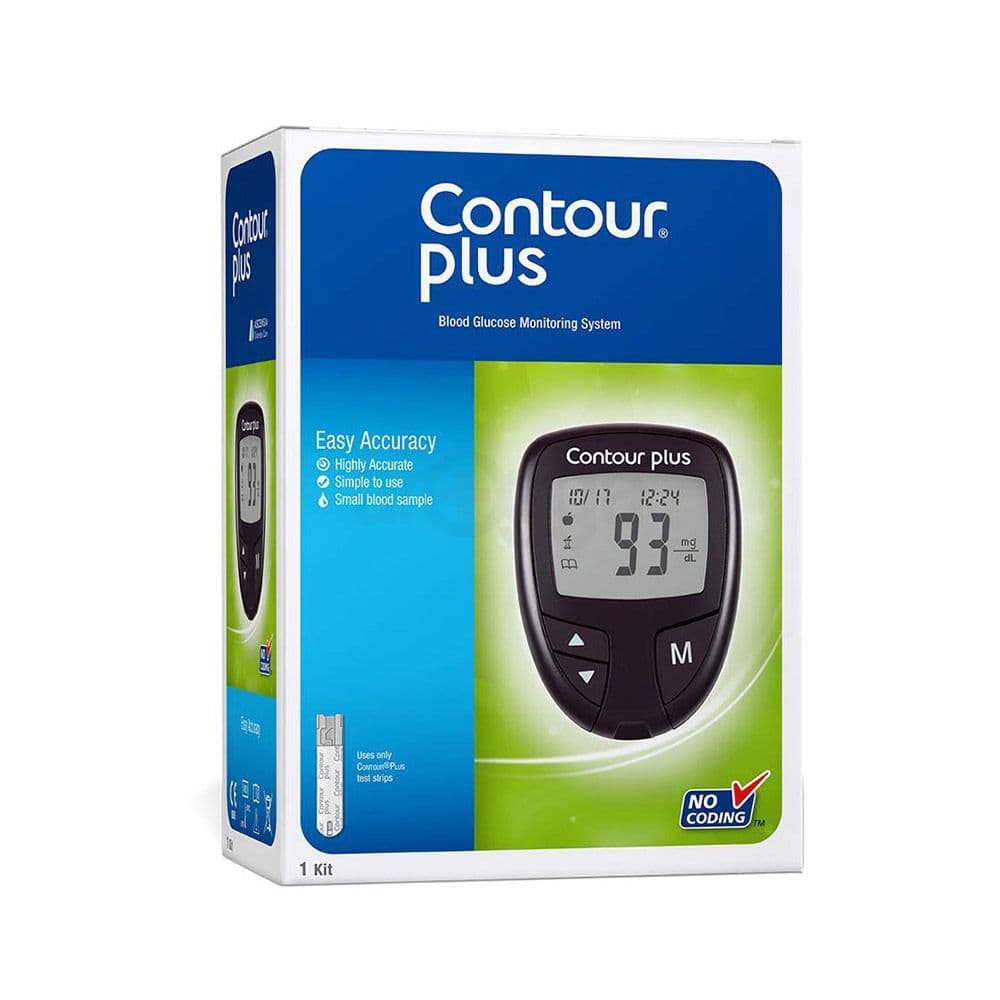 Picture of Contour Plus Auto-Coded Blood Glucose Monitoring Glucometer, Color, 1 Count, Pack of/Pack of Multicolor