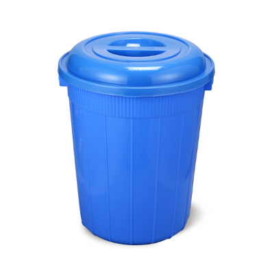 Buy Drum Bucket With Lid 70L Royal Blue Online at Best Price