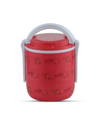 Buy Round Tiffin Box 3 Bati Pink Online