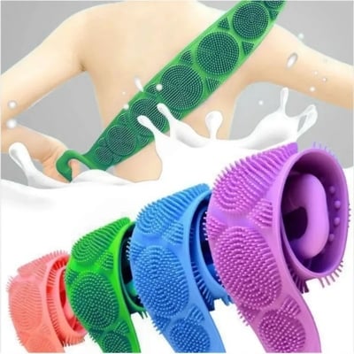 Picture of Silicone Body Scrubber Back Massage Exfoliating Sponge Bath Brush Scrub Shower (1Pcs)