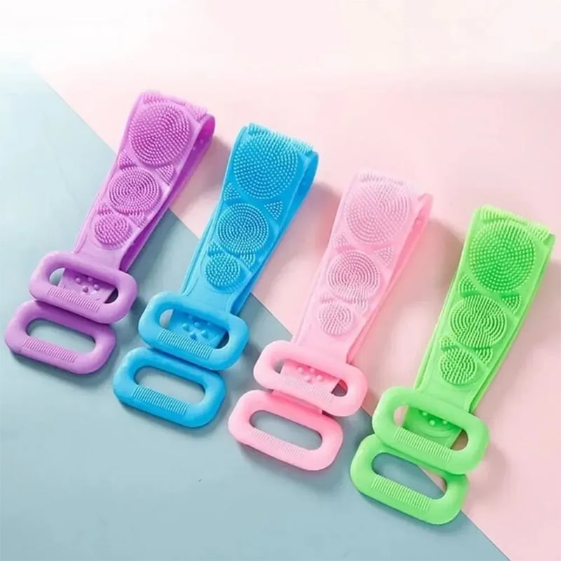 Picture of Silicone Body Scrubber Back Massage Exfoliating Sponge Bath Brush Scrub Shower (1Pcs)
