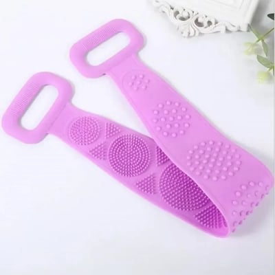 Picture of Silicone Body Scrubber Back Massage Exfoliating Sponge Bath Brush Scrub Shower (1Pcs)