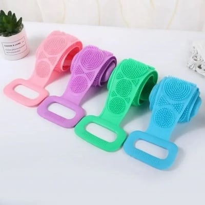 Picture of Silicone Body Scrubber Back Massage Exfoliating Sponge Bath Brush Scrub Shower (1Pcs)