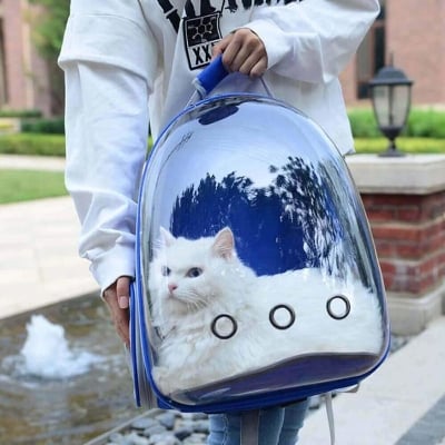 Picture of Pet Dog Cat Astronaut Backpack Space Capsule Breathable Outdoor Carrier Bag NEW