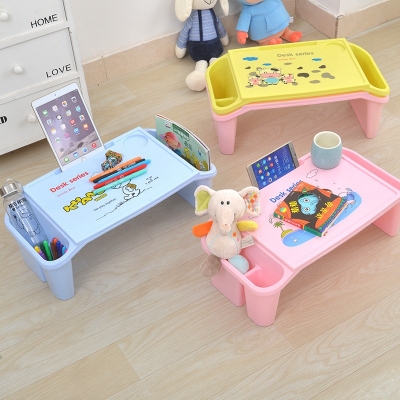 Picture of Children's Study Table Baby Snack Table Storage Box, Writing Plastic Table - Multicolor