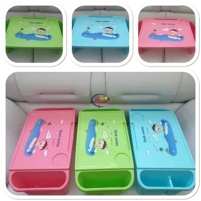 Picture of Children's Study Table Baby Snack Table Storage Box, Writing Plastic Table - Multicolor