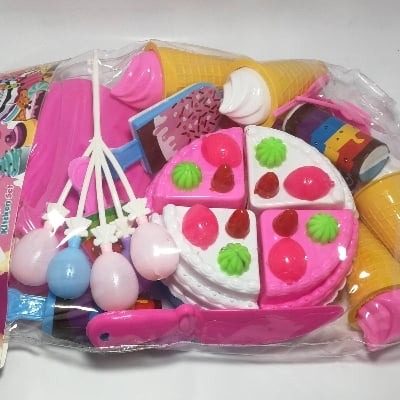Picture of Pizza Food Toys Set Cutting Fruit Vegetable-Cutter Set Cooking Food Play Kitchen Kits Early Educational Toys For Toddlers Boys Girls Kids No Ratings - Multicolor