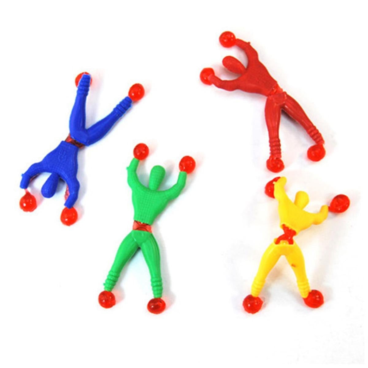 Picture of 10pcs Funny Sticky Wall Climbing Spider Man Educational Toys Children Kids Gift