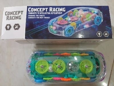 Picture of 3D Concept Racing Car Toy for Kids with 360 Degree Rotation and Gear Simulation - Mechanical Car - Multicolor