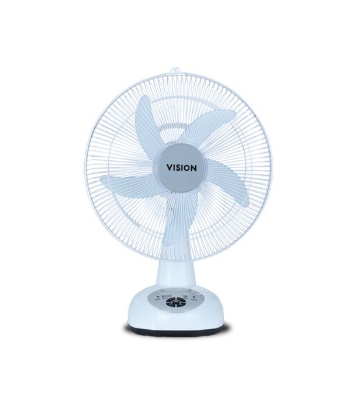 Buy VISION Rechargeable Table Fan 14''(White) USB Charger Online 